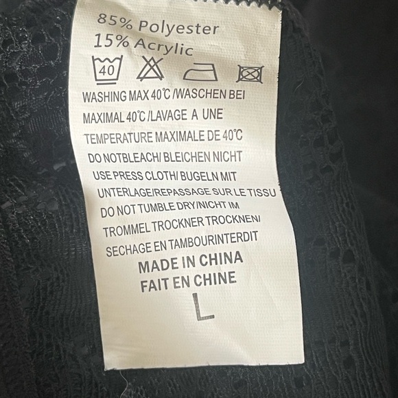 Abanoon Black Lace Teddy Lingerie - Picture 5 of 7